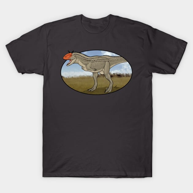 Carnotaurus T-Shirt by PaleoFantasies